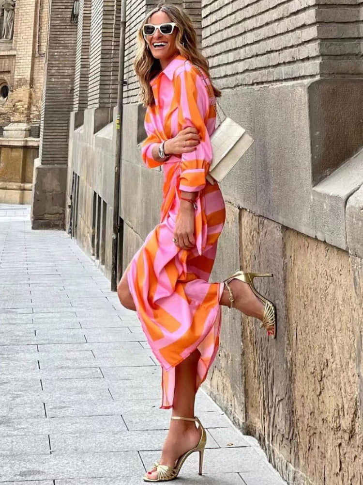 Amelia™ | Printed Wrap Dress